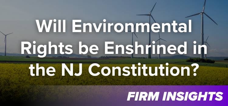 Will Environmental Rights be Enshrined in the NJ Constitution?