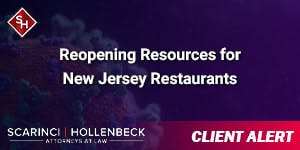 Reopening Resources for NJ Restaurants
