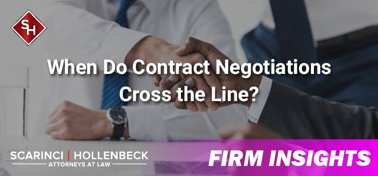When Do Contract Negotiations Cross the Line?
