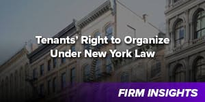 Tenants’ Right to Organize Under NY Law
