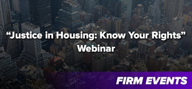 “Justice in Housing: Know Your Rights” Webinar