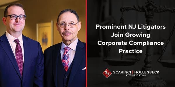 Prominent Litigators Raymond M. Brown and Gregg H. Hilzer Add Significant Depth to Scarinci Hollenbeck’s Growing Criminal Defense and Corporate Compliance Practice Groups