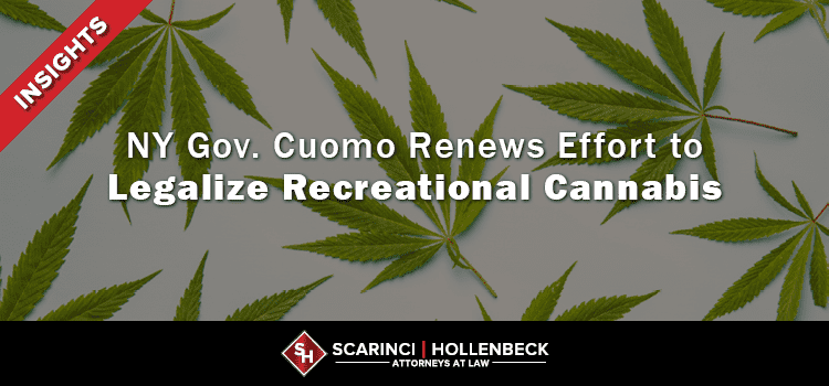 NY Gov. Cuomo Renews Effort to Legalize Recreational Cannabis