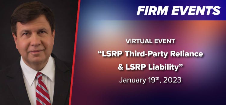 “LSRP Third-Party Reliance & LSRP Liability” Continuing Education Course