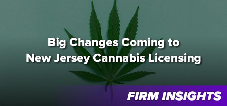 Big Changes Coming to New Jersey Cannabis Licensing
