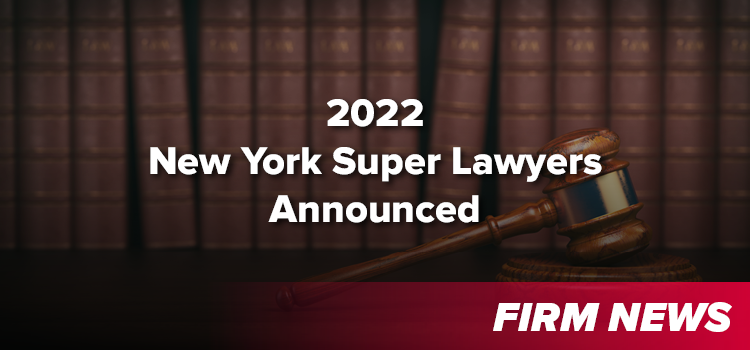 2022 NY Super Lawyers Announced