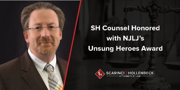 SH Counsel Honored with NJLJ’s Unsung Heroes Award