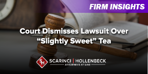 Court Dismisses Lawsuit Over “Slightly Sweet” Tea