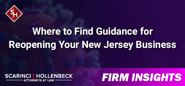 Where to Find Guidance for Reopening Your New Jersey Business