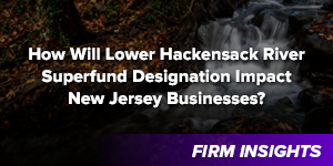 How Will Lower Hackensack River Superfund Designation Impact New Jersey Businesses? 