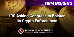 IRS Asking Congress to Bolster Its Crypto Enforcement Authority