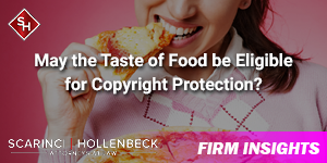 Can the Taste of Food be Eligible for Copyright Protection?