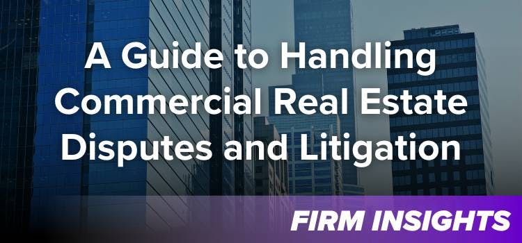 Commercial Real Estate Law: A Guide to Handling Disputes and Litigation
